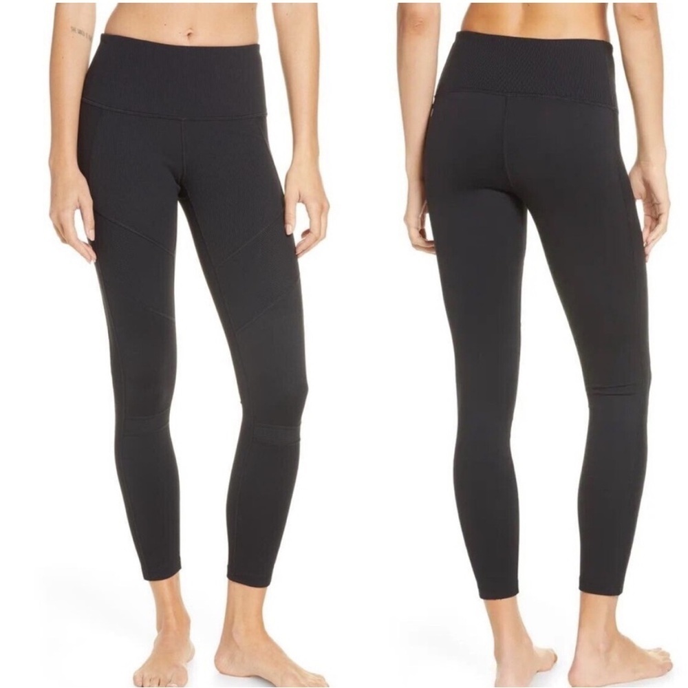 Zella‎ Ribbed Black High Waist Leggings